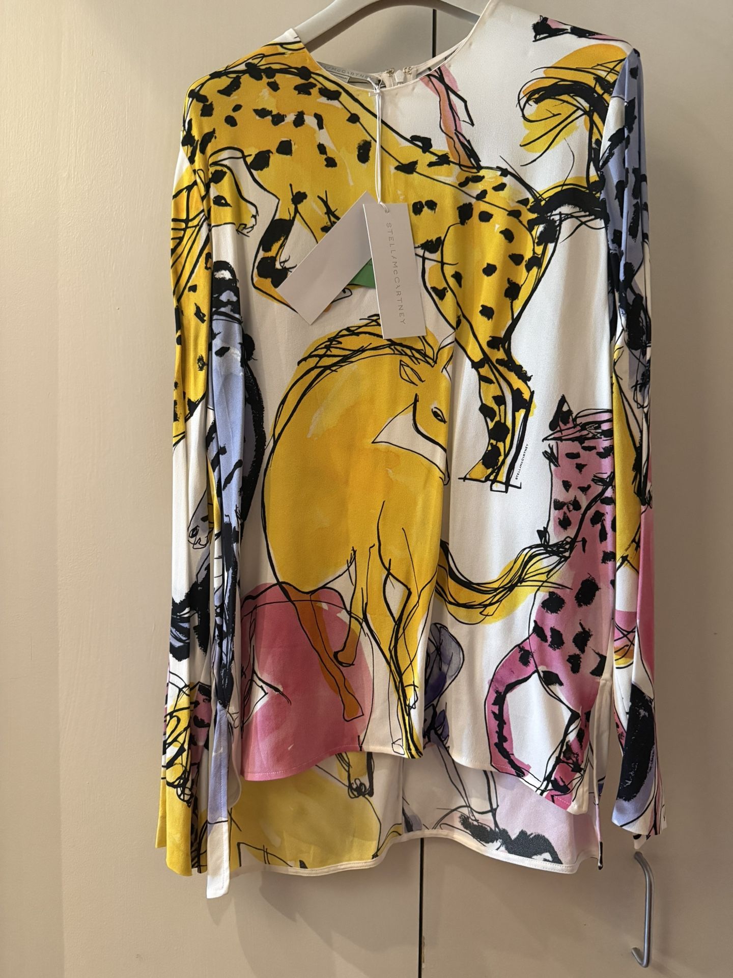 Stella McCartney Louisa Watercolor Horse Print Blouse - photo 5