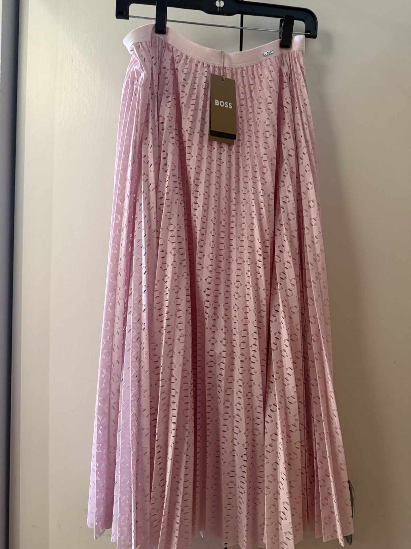 Hugo Boss Falda Boss Veplica Skirt - Size 8 - Pastel Pink - photo 4