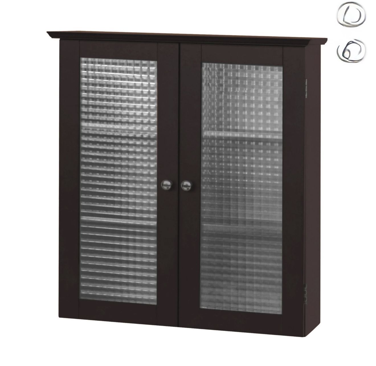 Teamson Home Chesterfield Wall Cabinet - Espresso