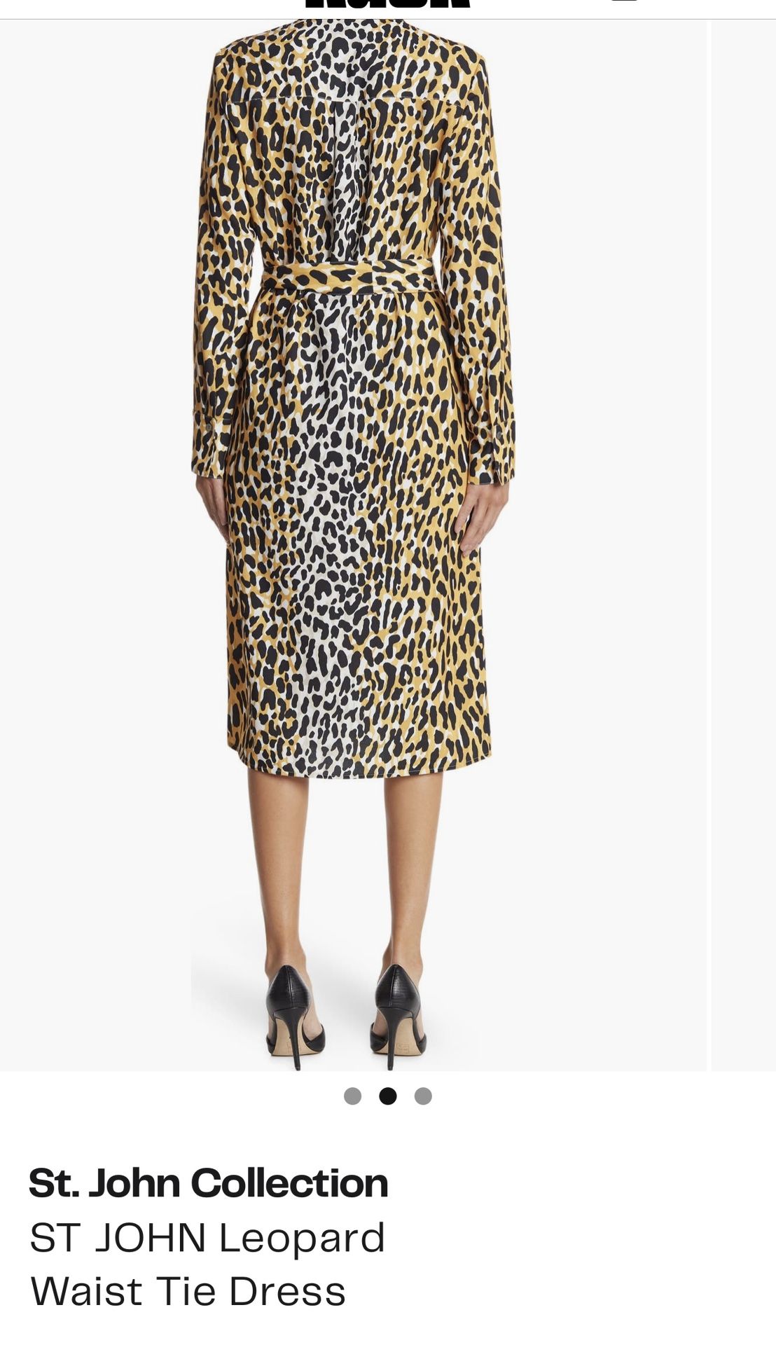 St. John Collection Leopard Waist Tie Dress - photo 2