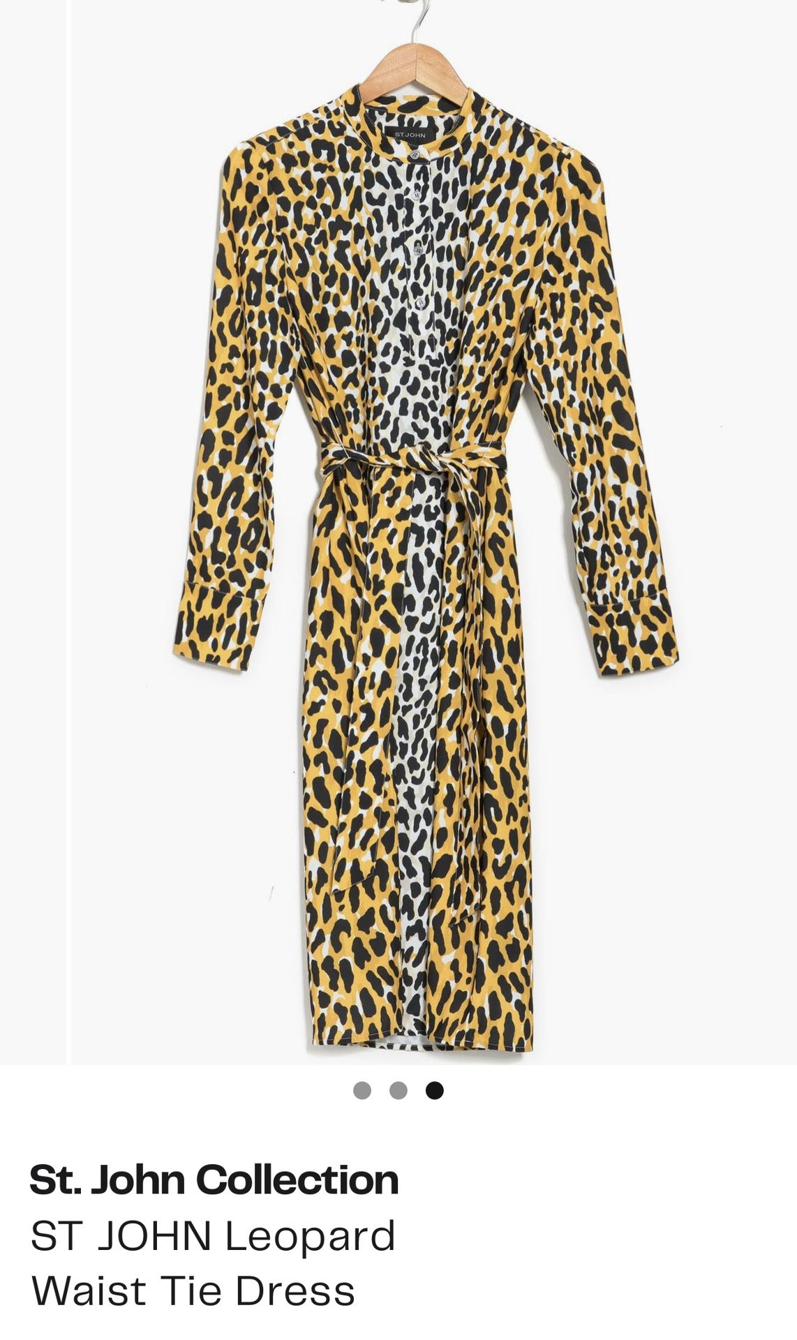 St. John Collection Leopard Waist Tie Dress - photo 3