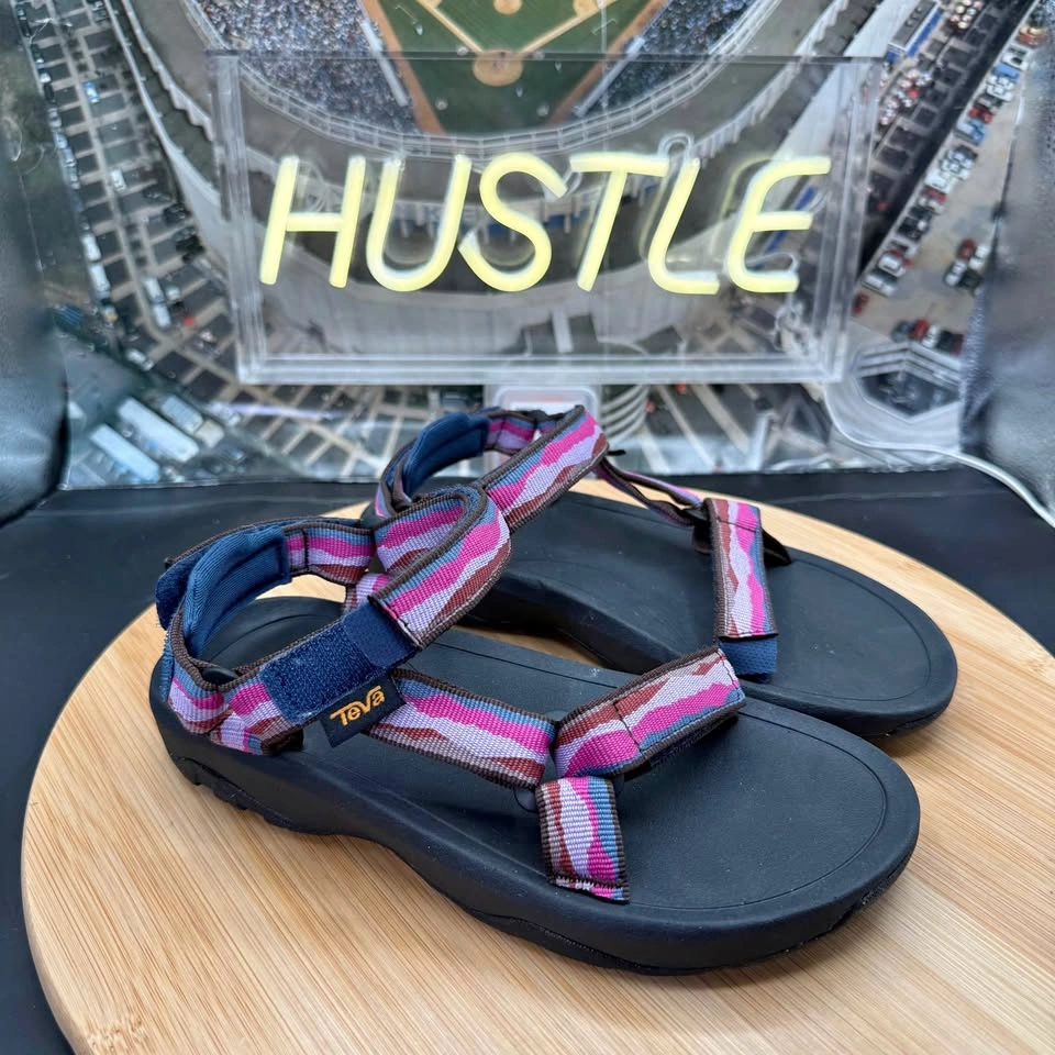 Teva Hurricane Sandals Vista Blue Indigo Pink Sandals Youth Sz 1