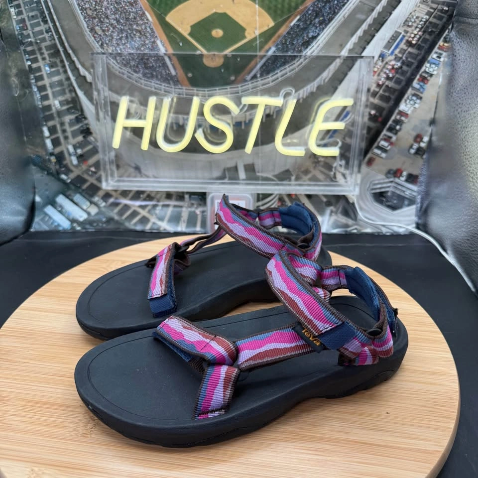 Teva Hurricane Sandals Vista Blue Indigo Pink Sandals Youth Sz 1 - photo 2