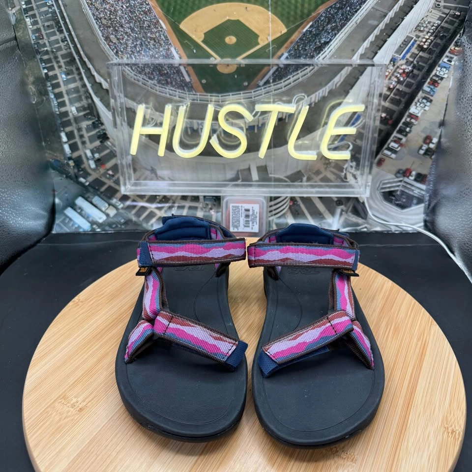 Teva Hurricane Sandals Vista Blue Indigo Pink Sandals Youth Sz 1 - photo 4