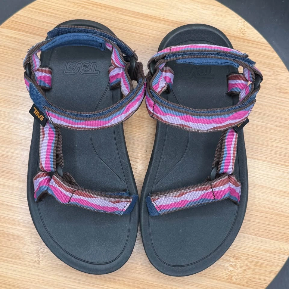 Teva Hurricane Sandals Vista Blue Indigo Pink Sandals Youth Sz 1 - photo 5