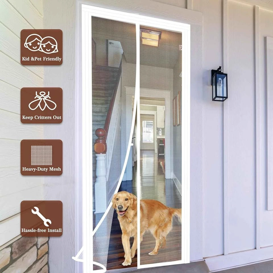 Adjustable Magnetic Screen Door 34-38" W x 96-98" H - photo 5