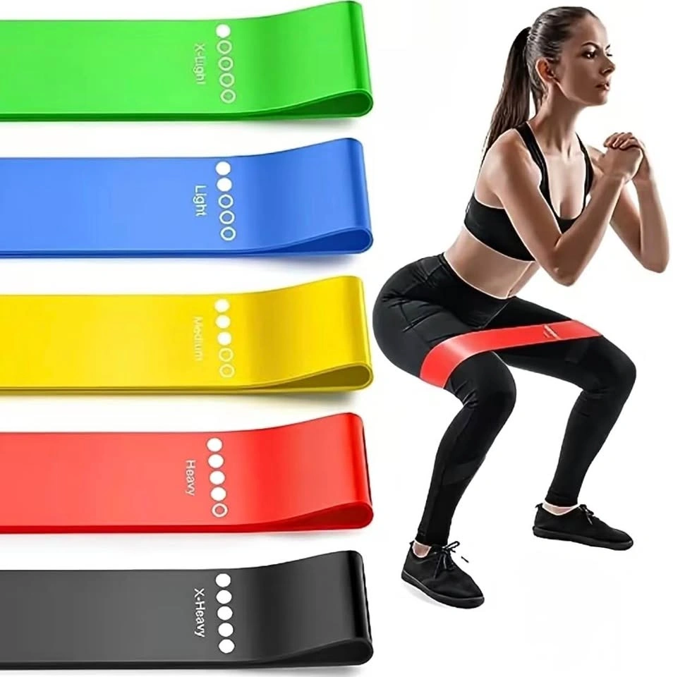 5-Piece Latex Resistance Band Set (Home Workout / Yoga)