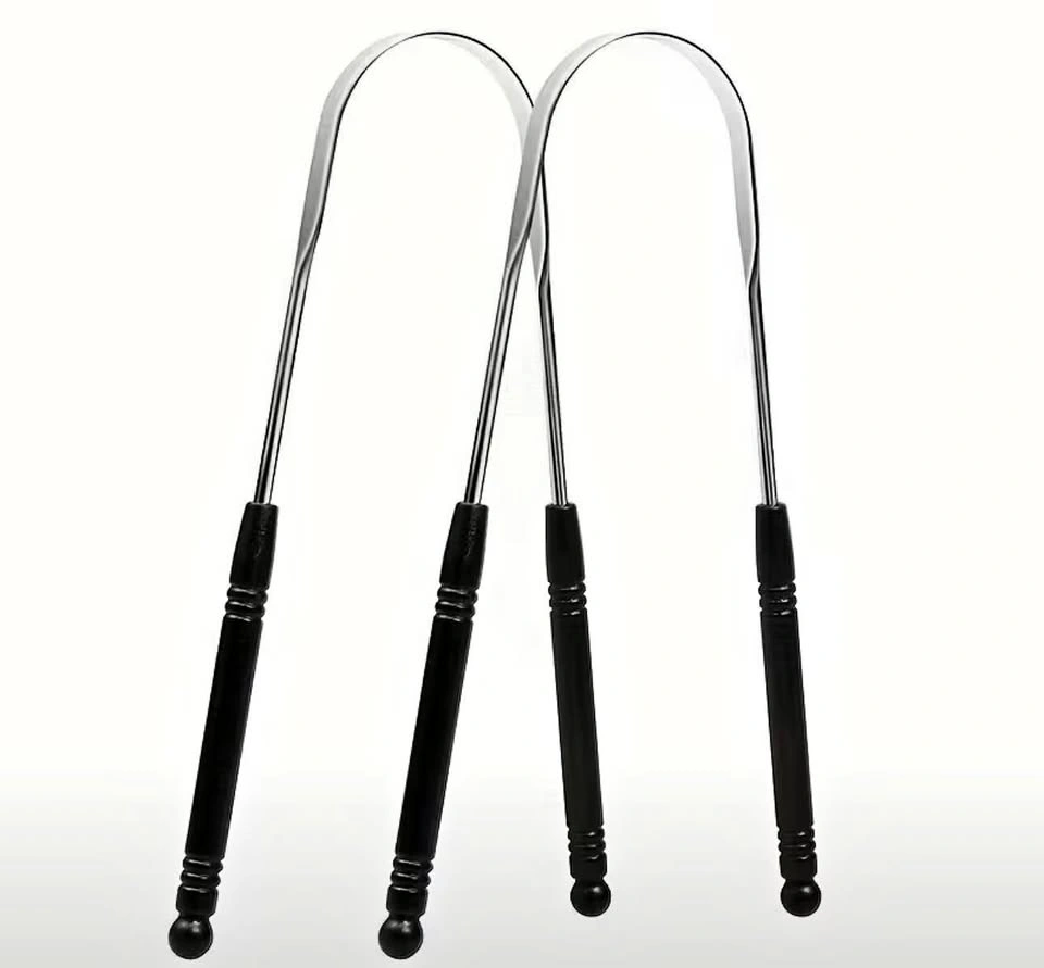 Brand New Stainless Steel Tongue Scraper Kit