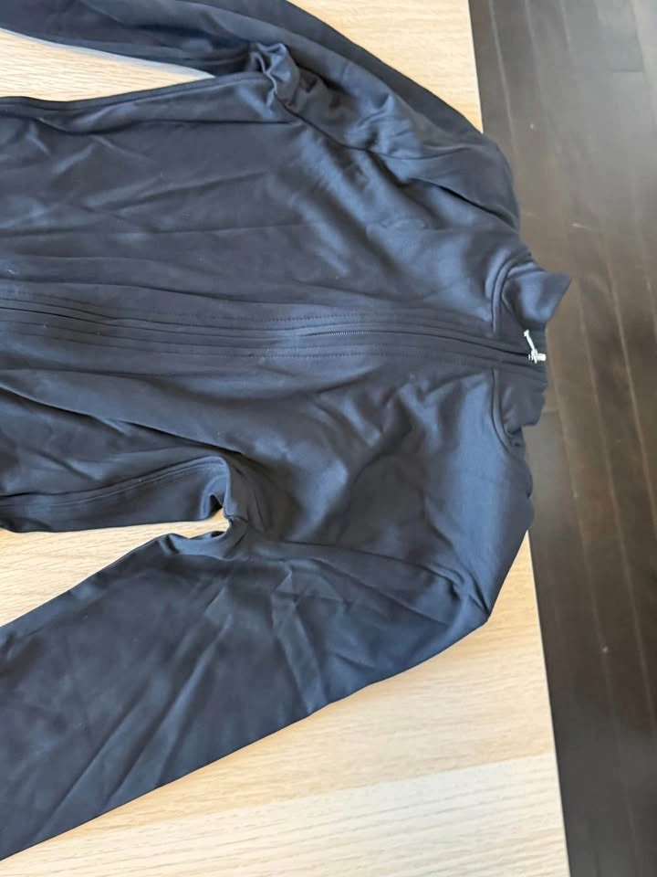 Black Long Sleeve Athletic Jumpsuit - photo 2