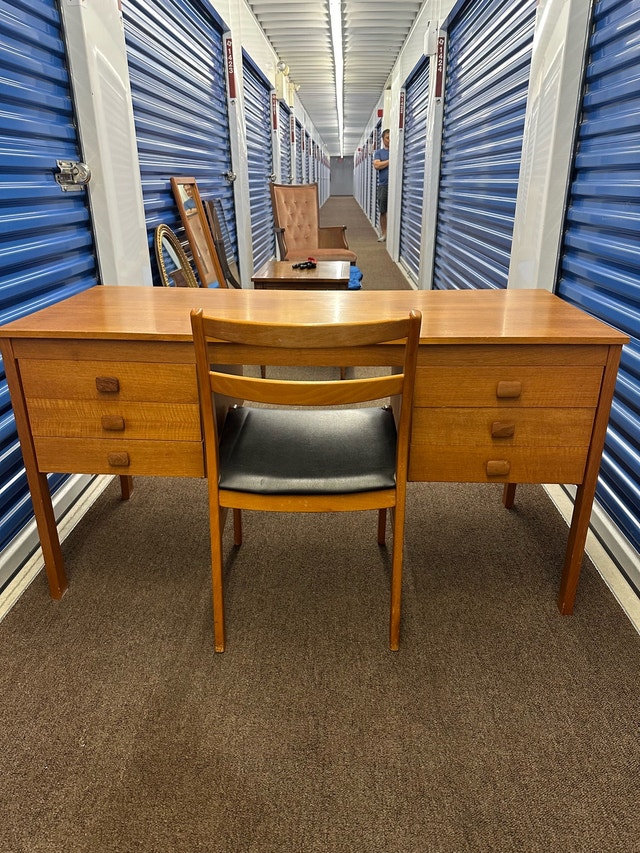 Vintage Teak Desk (Made in Denmark)