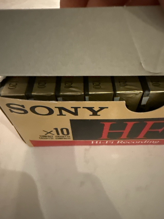 New Sealed Sony HF 120 cassette 10pk - photo 3