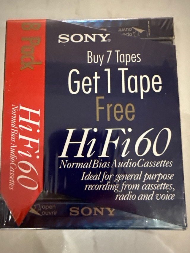 New Sealed Sony Audio Cassette 8pk - photo 2