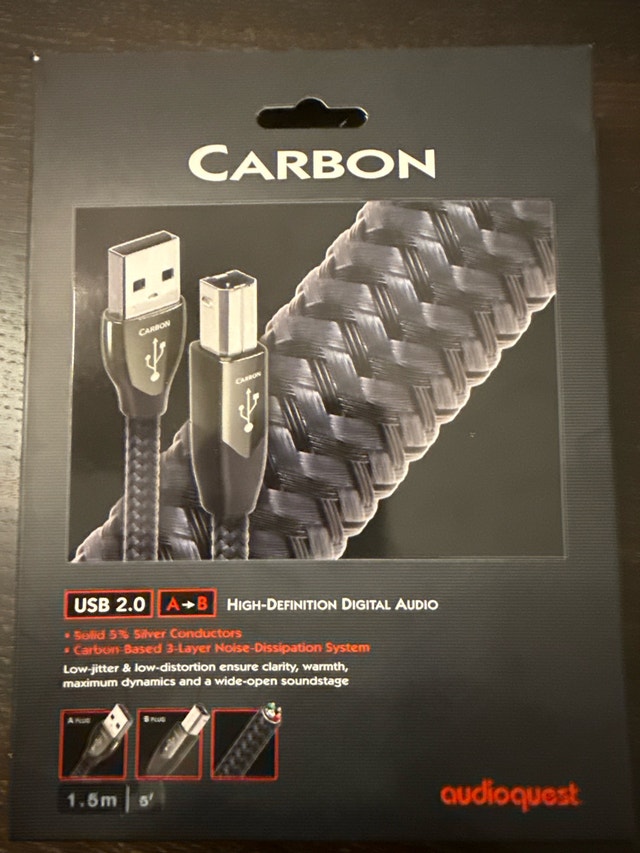 Audioquest Carbon USB 2.0 A to B 1.5m Cable - photo 2