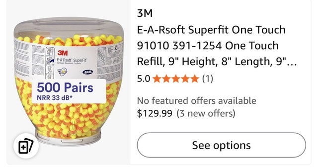3M Earplugs Dispenser & Stand NIB - photo 3