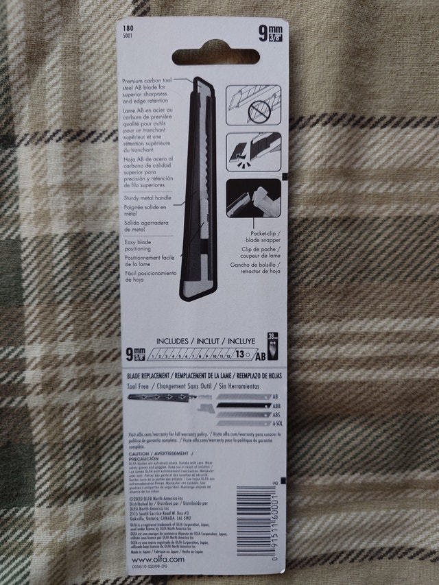 OLFA 9mm Metal Snap-off Knife - photo 2