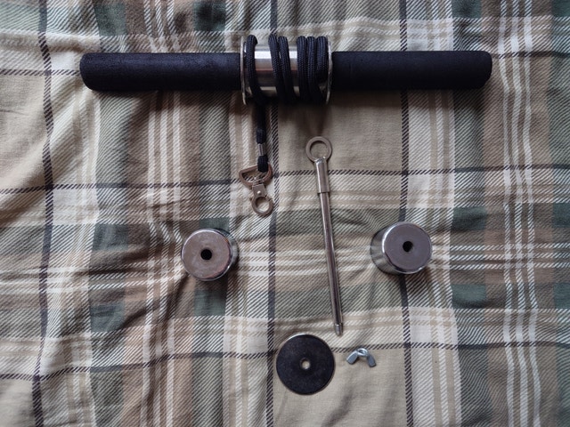 Chrome Plated Dumbbell Set & Wrist Roller - photo 3