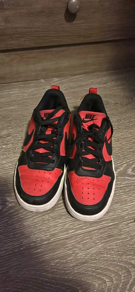 Nike Court Borough Low Recraft Red & Black Shoes