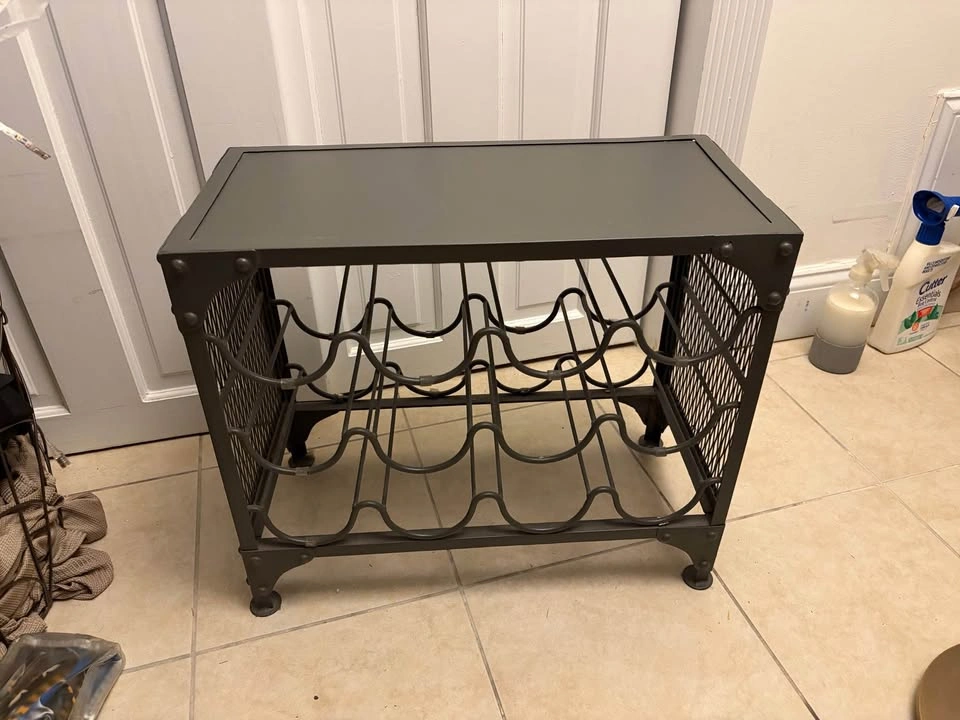 Metal Wine Rack with Top Shelf - photo 3