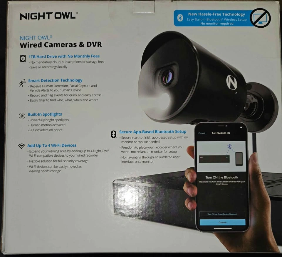 🔥 Night Owl 8‑Channel Security System w/ 4 HD Cameras – DVR + 1T - photo 3