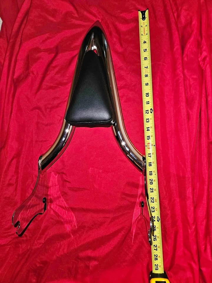Detachable Chrome Sissy Bar Passenger Backrest