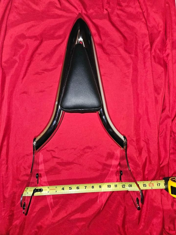 Detachable Chrome Sissy Bar Passenger Backrest - photo 2