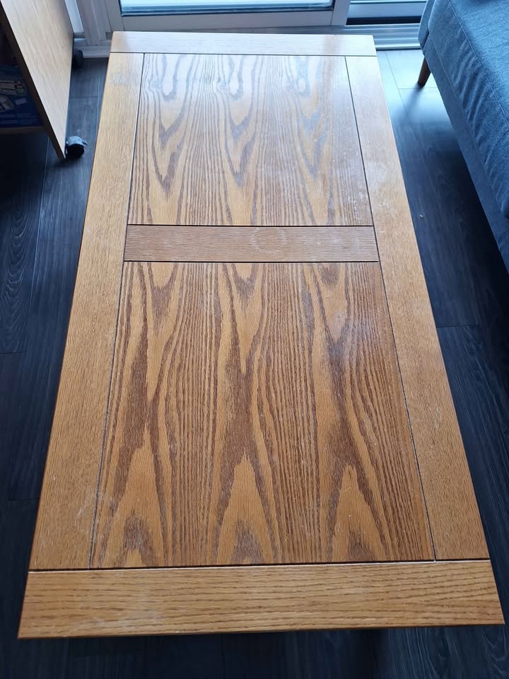 Hardwood Coffee Table with Drawers for storage - photo 2