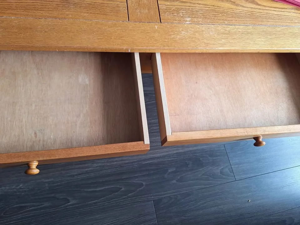 Hardwood Coffee Table with Drawers for storage image indicator(4)