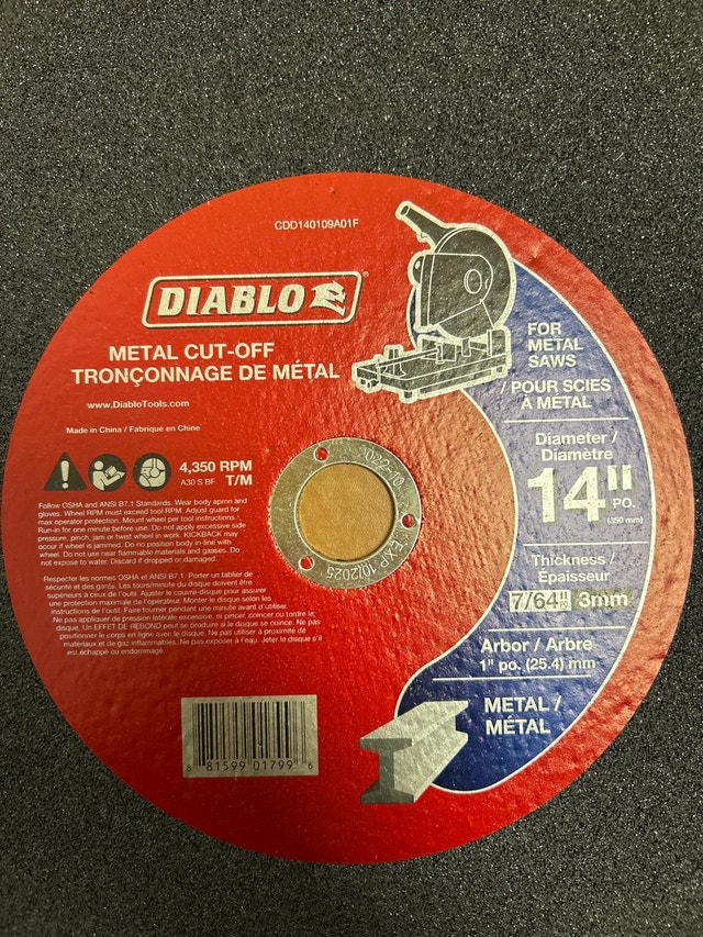 Diablo Cut-Off Wheel - photo 2