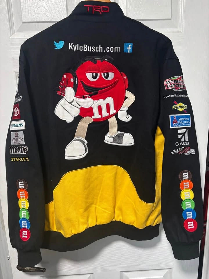 NASCAR Kyle Busch M&M's Jacket - Large - Fully Stitched - photo 2