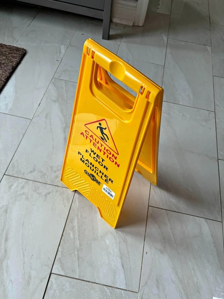 Yellow Wet Floor Sign