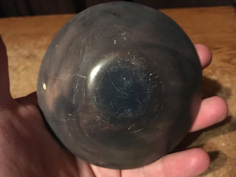 Small African Bowl Handmade Tribal Stone Cup - photo 2