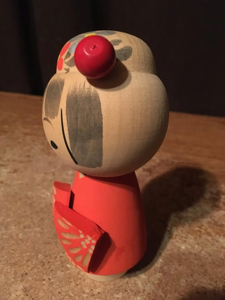 Vintage Otagiri Kokeshi Wooden Doll 5.25" - photo 3