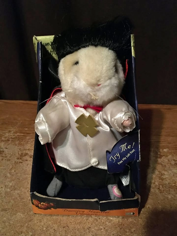 Dancing Hamster Dracula Vampire Costume Sings Get Down Tonight