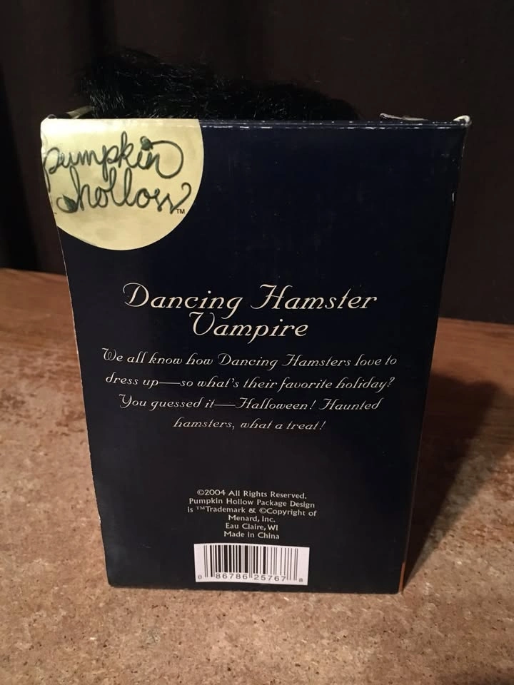 Dancing Hamster Dracula Vampire Costume Sings Get Down Tonight - photo 2