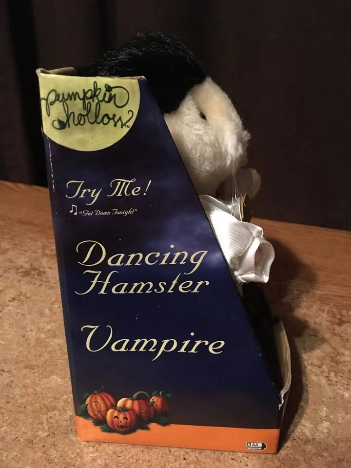 Dancing Hamster Dracula Vampire Costume Sings Get Down Tonight - photo 4