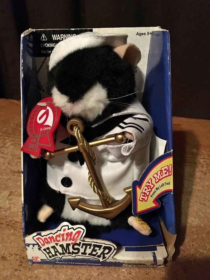 GEMMY DANCING HAMSTER SAILOR SEYMOUR SINGS ANCHORS AWAY