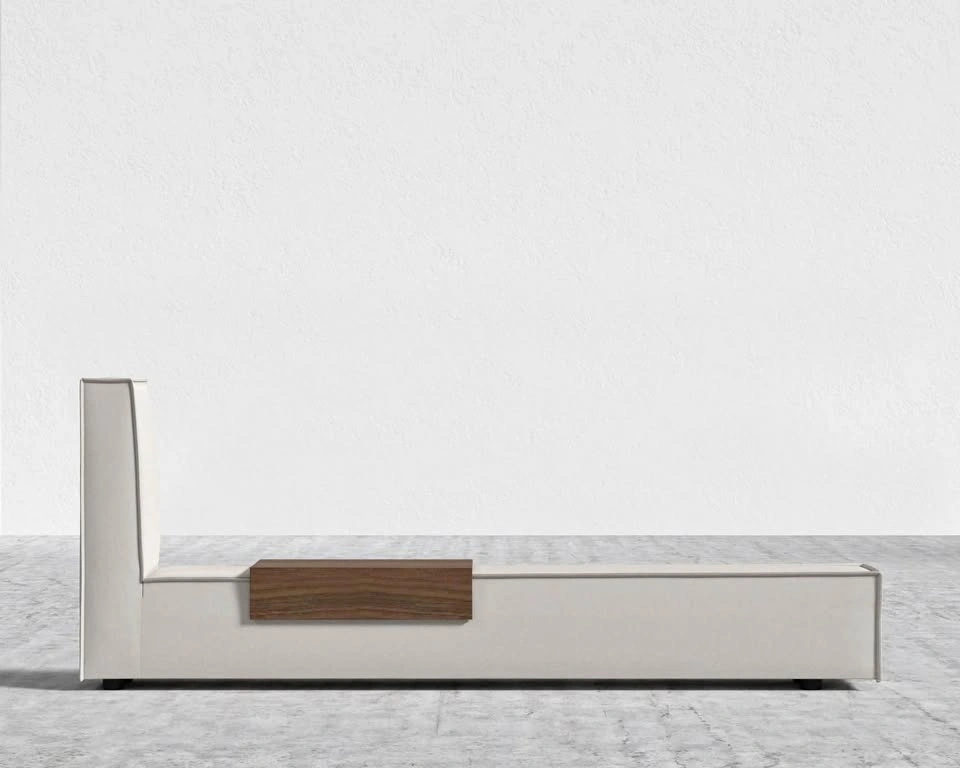 Rove Concepts Porter Bed Extension w/ Walnut Side Table (King)