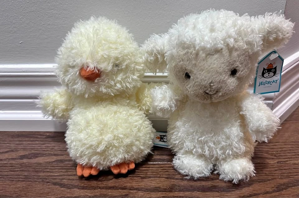 Jellycat Chick & Lamb Plushies - NEW WITH TAGS