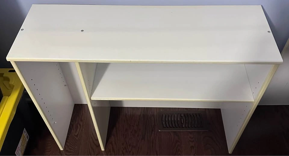 White Computer Desk with Top Add-On Unit - Moving Sale - photo 4