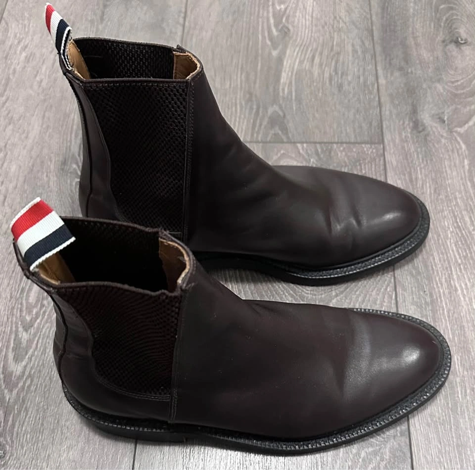 Thom Browne Calf Leather Chelsea Boots (Men's Shoe) - photo 3