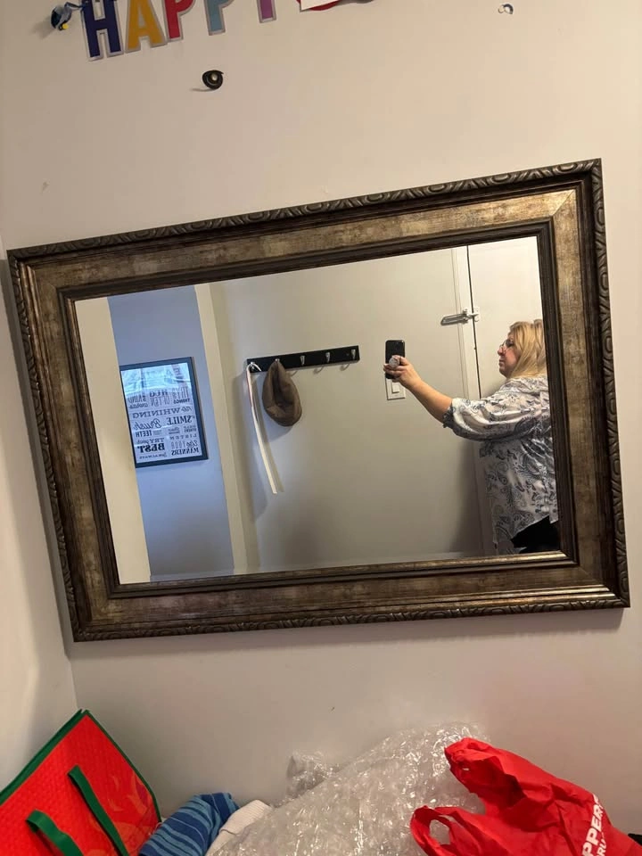 Large Decorative Mirror Ornate Frame - photo 3
