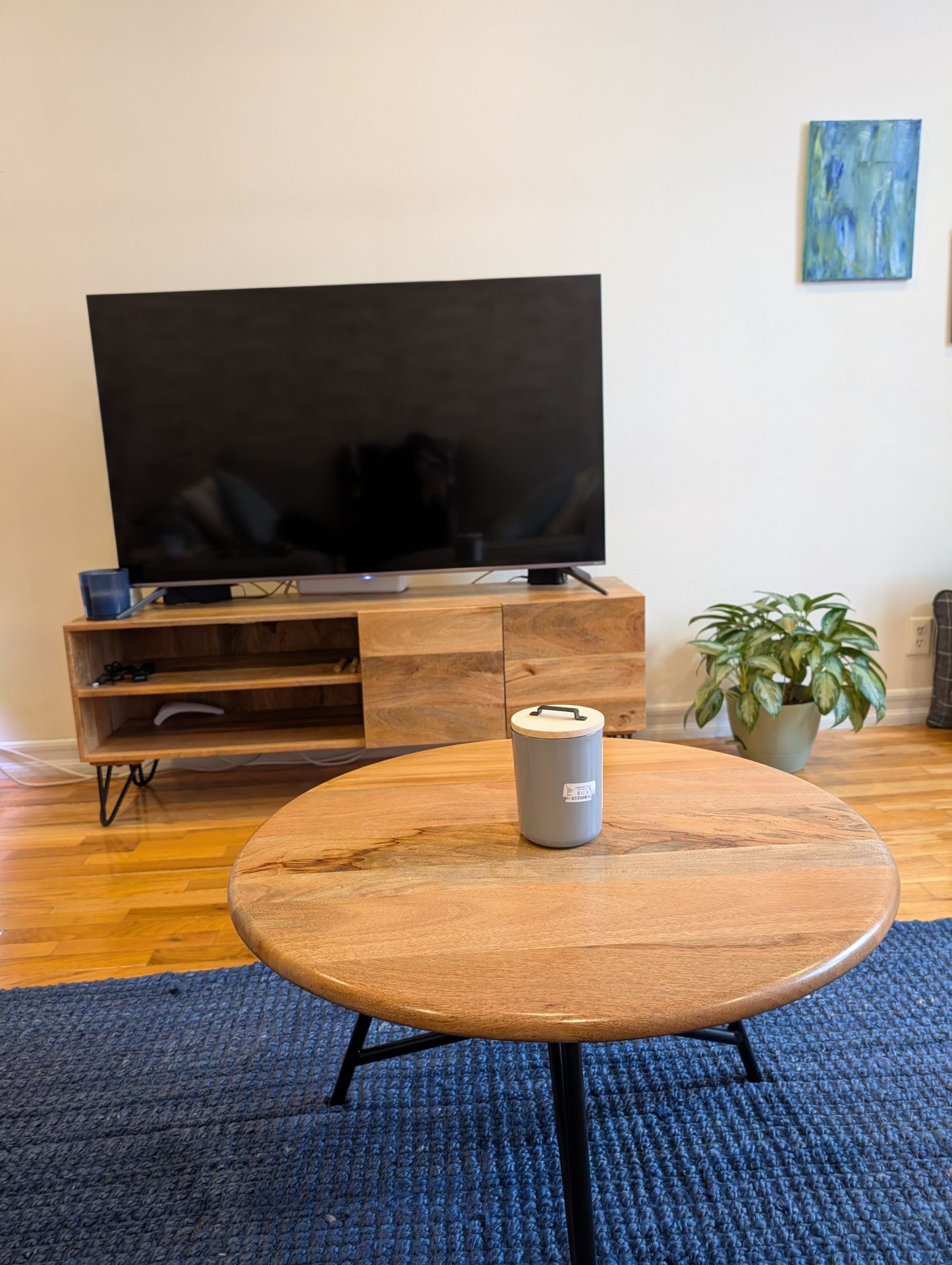 Beautiful Wood & Metal TV Stand - photo 3