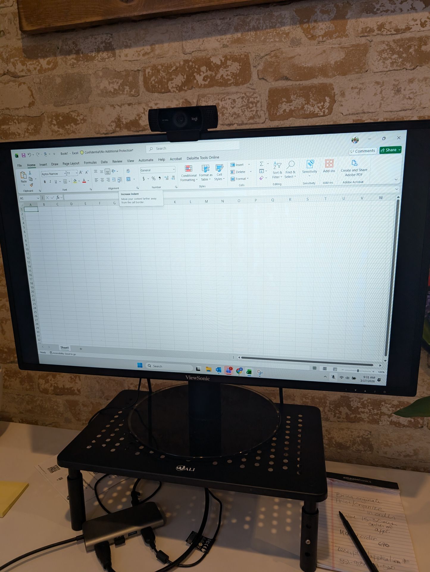 ViewSonic 24.5" Monitor with Metal Stand - photo 2