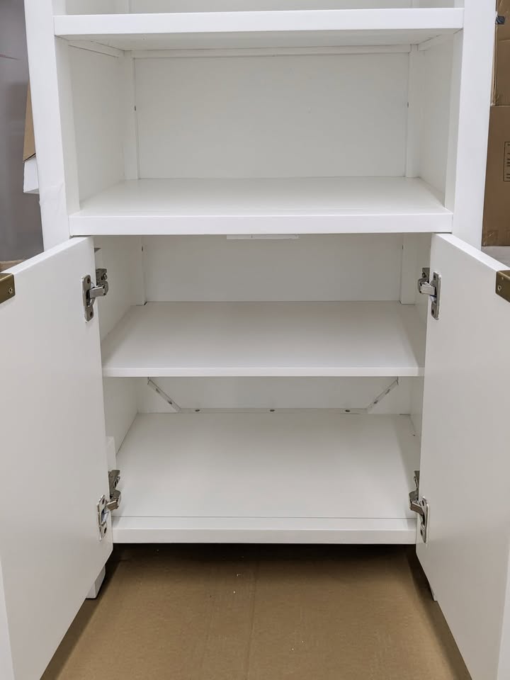 🌿VAST White Rattan Cabinet with Shelves — BRAND NEW - photo 4