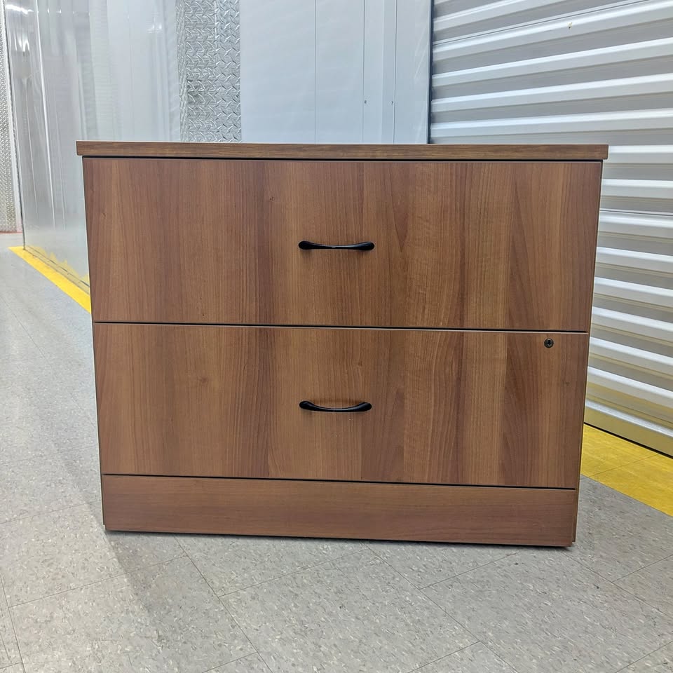 2-Drawer Wood Lateral File Cabinet - No key