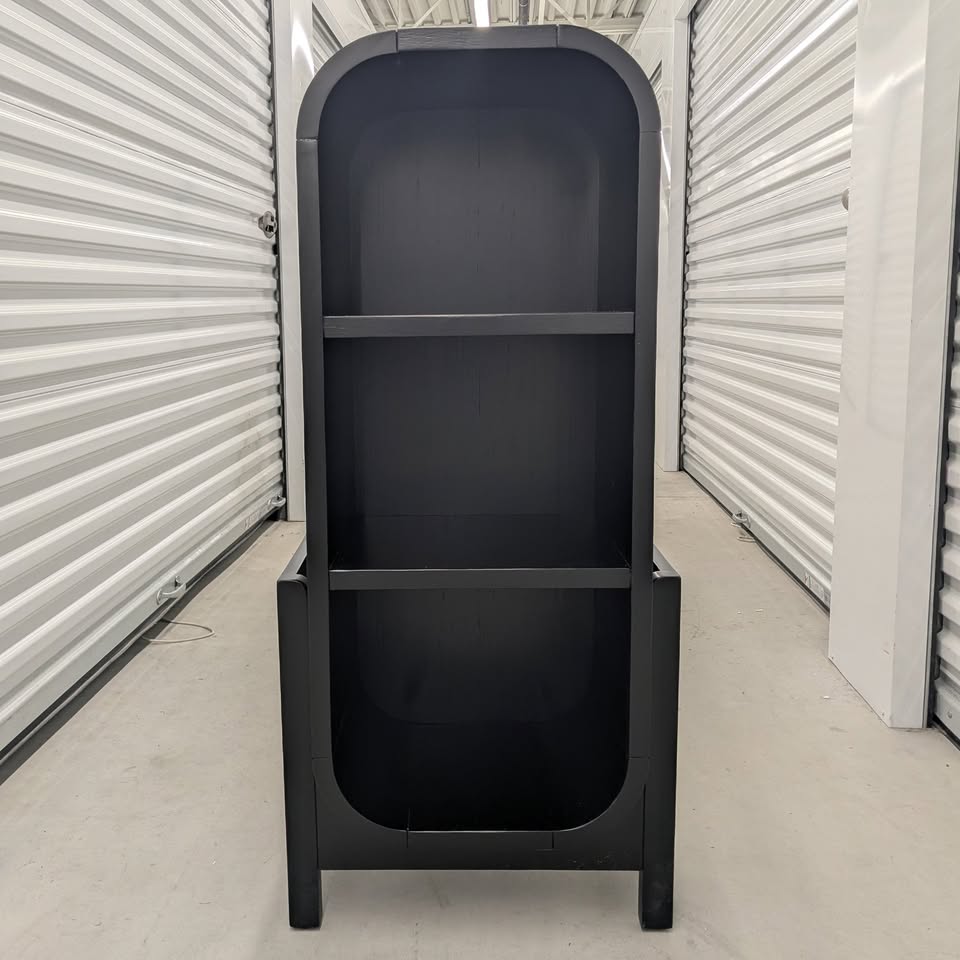 VAST Modern Black Bookshelf – Stylish 3-Tier Storage Display - photo 4