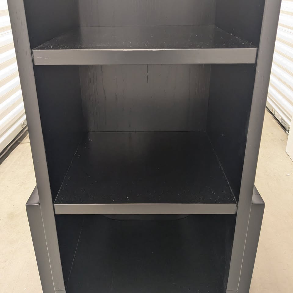 VAST Modern Black Bookshelf – Stylish 3-Tier Storage Display - photo 5