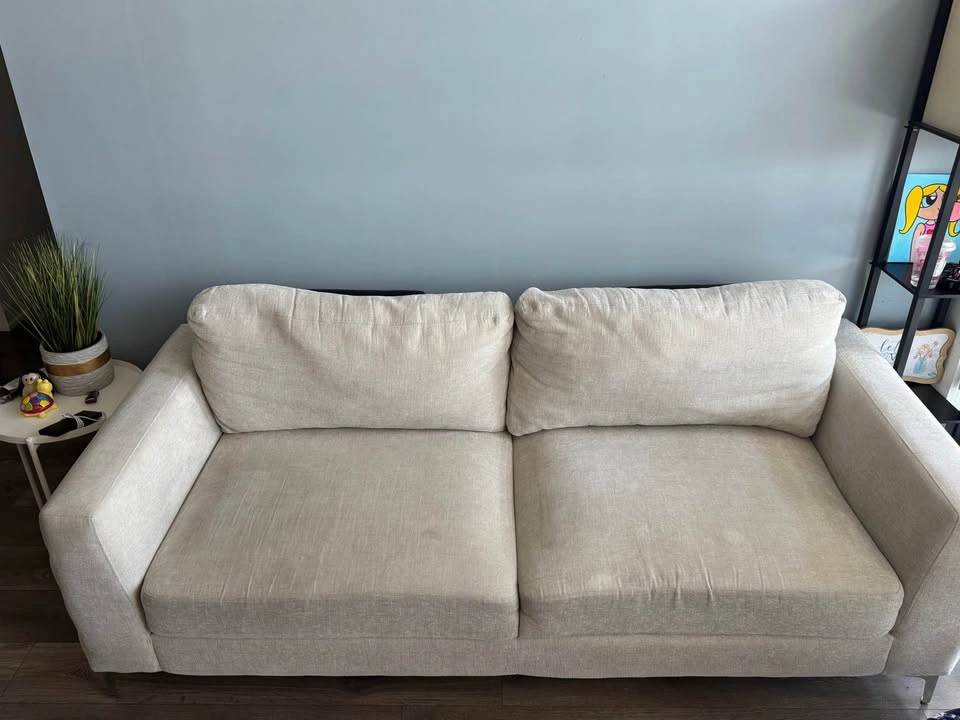 Modern Light Beige 2-Seater Couch - photo 2