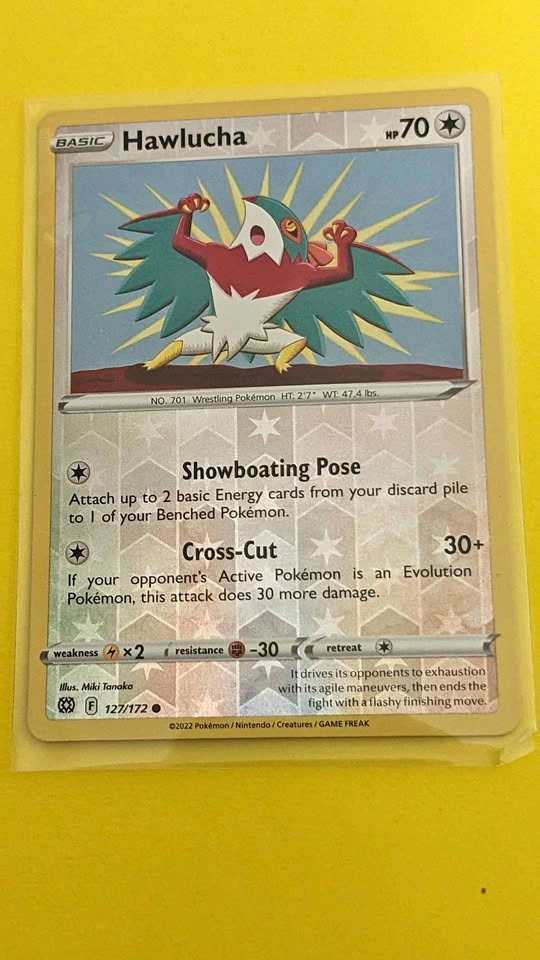 Hawlucha [Reverse Holo] #127 Pokemon Brilliant Stars