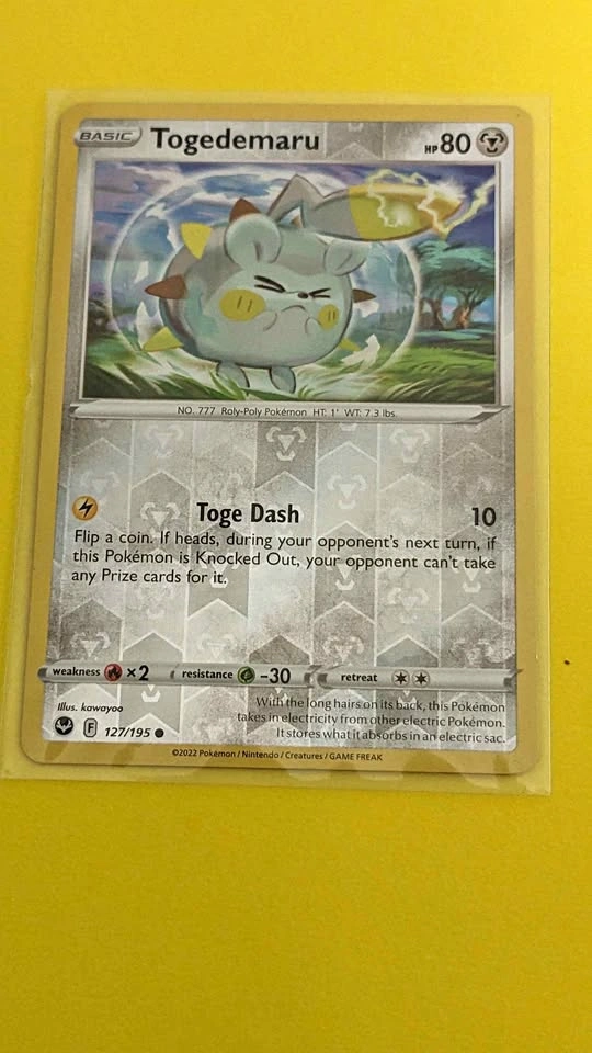 Togedemaru [Reverse Holo] #127 Pokemon Silver Tempest